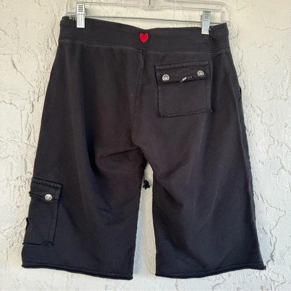 ВИТЫЕ СЕРДЦА шорты женщин маленький грузовой с заклепками Y2K богемное сердце карман - Изображение 3 из 4