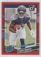 2023 Panini Donruss Rated Rookie Press Proof Red Tyjae Spears #396 1bk5