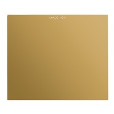 Gold Welding Glass Lens Shade 9, 4.5" x 5.25" Helmet Filter Darkening Glass