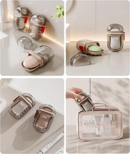 Travel Soap Case, Leakproof Soap Container with Lid, Portable Bar Soap Holder fo