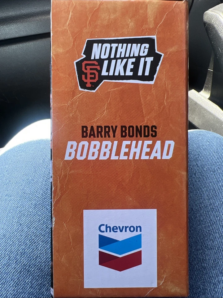 NUEVO Barry Bonds Auténtico Bobblehead 7/12/25 CAJA SIN ABRIR Gigantes vs. Dodgers Foto 2 de 2