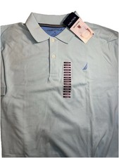 NEW Nautica Mens Golf Polo Shirt XLarge Seawater Blue Athletic Short Sleeve