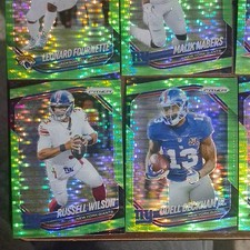 Panini Prizm NFL 2025 green pulsar Football Card Lot 12 