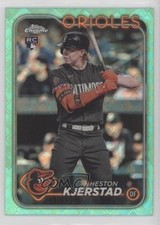 2024 Topps Chrome Logofractor Edition Aqua Refractor 11/199 Heston Kjerstad 0o6v