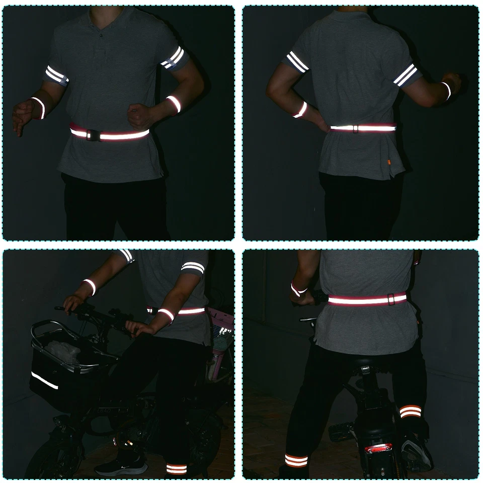 Reflective Belt Bands 24"x1.6" Strip Reflective Gear Orange - Image 3 of 4