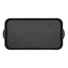 Mainstays Diamond Boot Tray, 15" x 29", Black,High-efficiency drainage