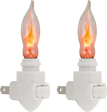 Creative Hobbies Pack of 2 - Plug in Night Light Modules White Plastic 