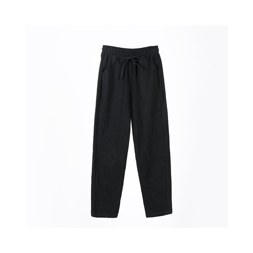 Slim Fit Joggers Mens Casual Pants Pockets Elastic Waist Drawstring Black
