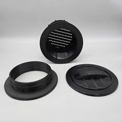 MagDuct Portable AC Vent Kit Magnetic Cover - Through-Wall Solution RVs & Homes