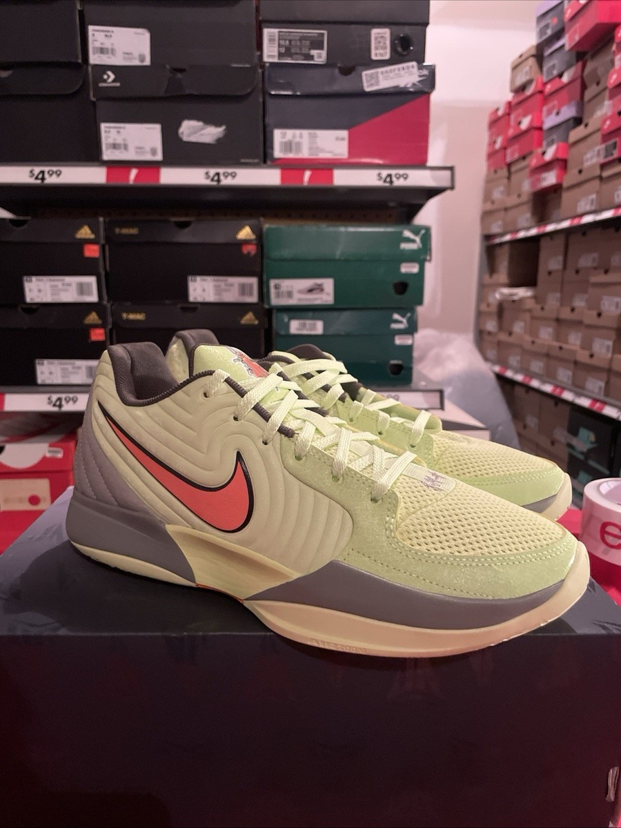 Nike Ja 2 Twelve Time Mens Size 8.5 Light Lemon Twist Total 