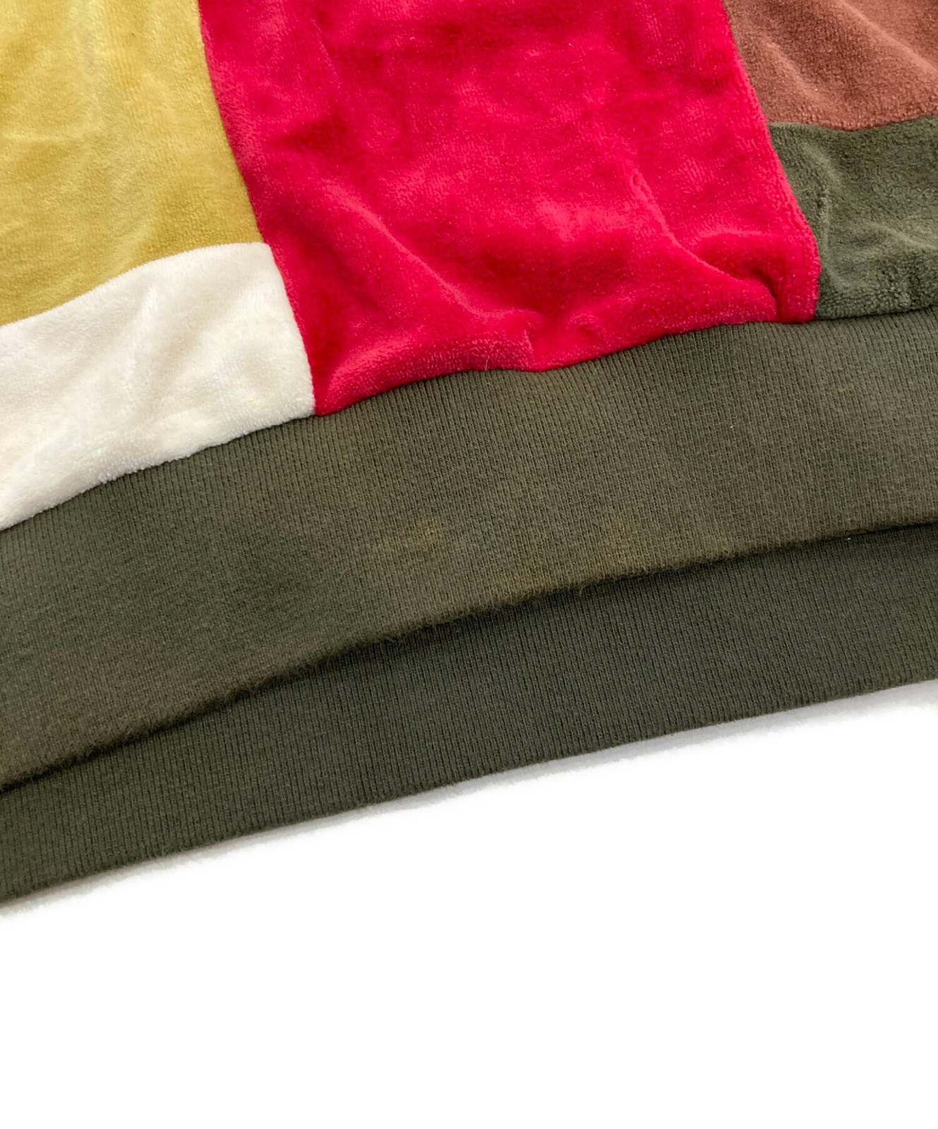 SUPREME patchwork velour polo Size: L Multicolor Men thumbnail 7