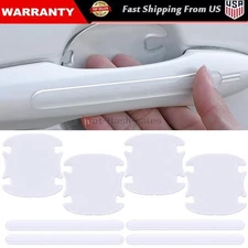 8PCS Clear Car Door Handle Protector – Transparent Anti-Scratch Film Sticker