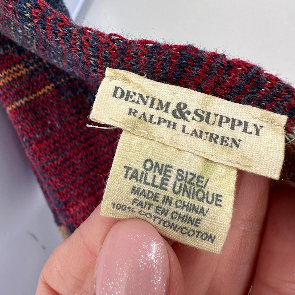 Denim & Supply Ralph Lauren Navajo Patrón Geométrico Algodón Bufanda Mujer Talla Única Foto 3 de 4