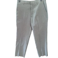 Levi Strauss And Co Mens Action Slacks Gray Size 32 Polyester Button Zip Pockets