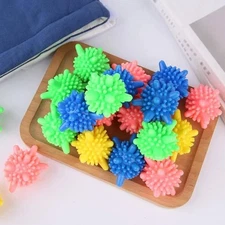 Colorful Laundry Balls, Tangle-Free Reusable Dryer Balls, Lint Catcher (15 pcs)