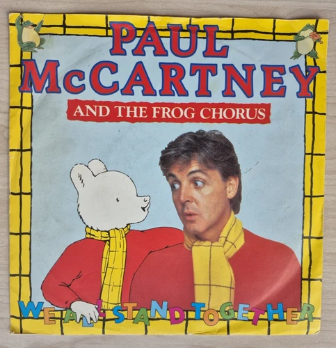 37 Paul McCartney UK 7" vinyl 1984 single R6086 'We All Stand Together'  VG+/VG+