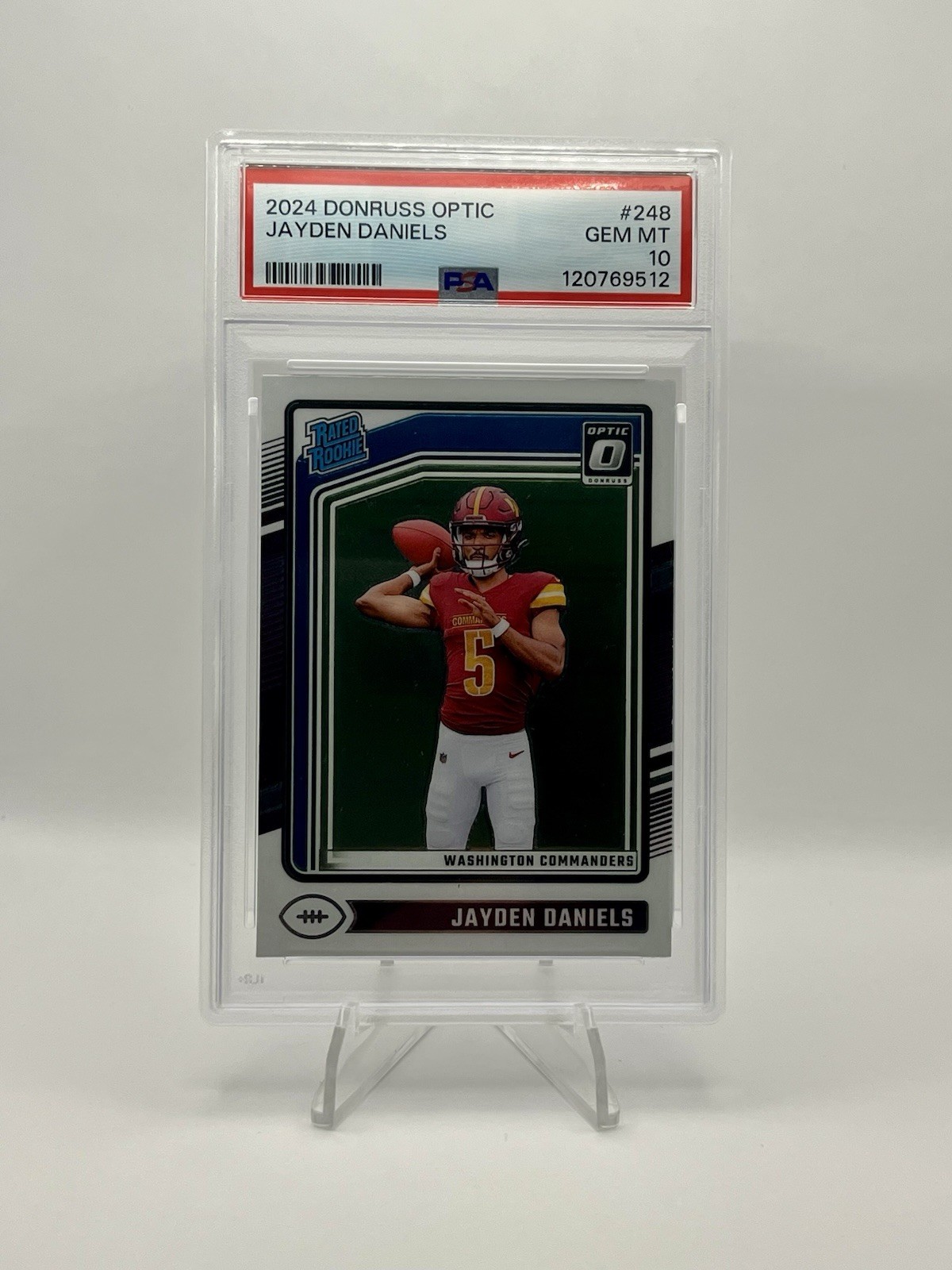 Jayden Daniels Panini Donruss Optic #248 Base