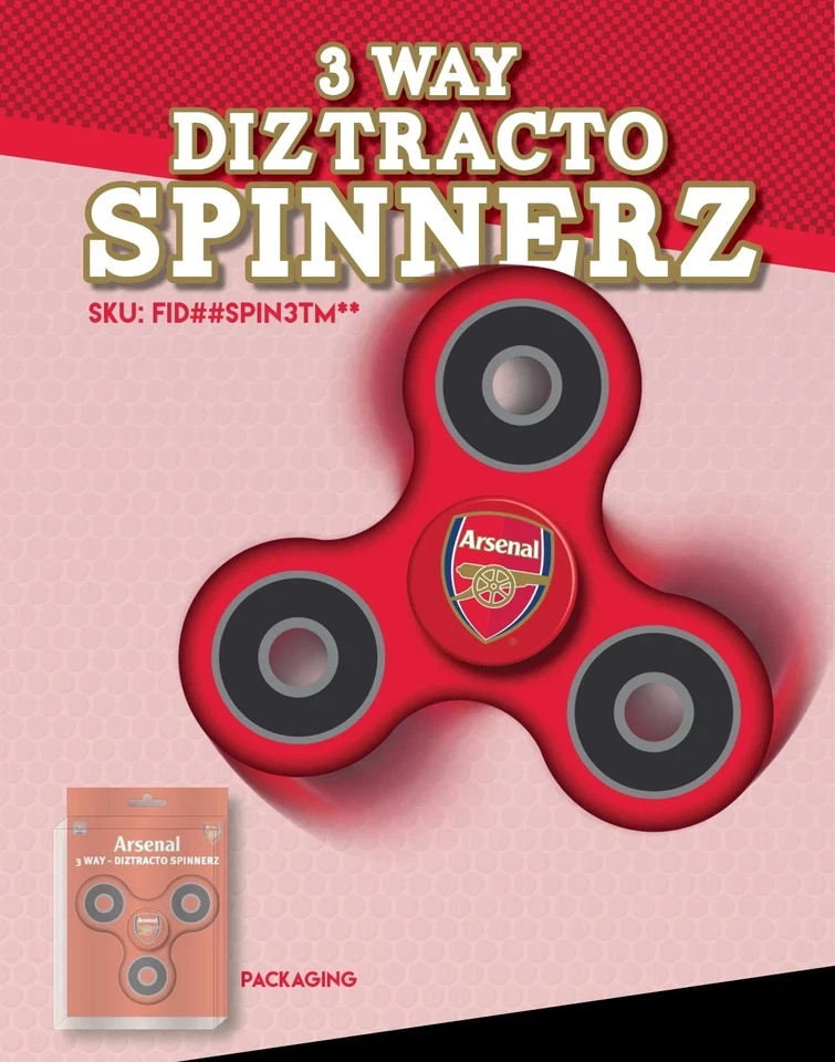 Arsenal Fidget Spinner Licencia Oficial FOCO Coleccionable Fútbol Fan Regalo Nuevo Foto 2 de 2
