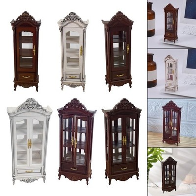 Dollhouse Simulation  Cabinet Can Be Open for Dolls Scene Accessories Desktop