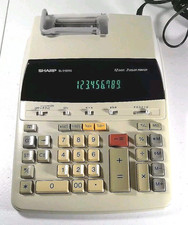 SHARP EL-2192RII 12-Digit Printing Calculator 2-Color Ribbon Display Tested