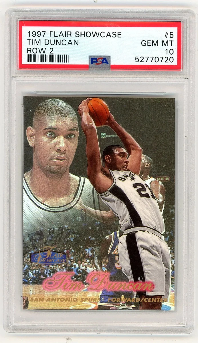 Tim Duncan Basketball Grade 10 Rookie Sports Trading Cards