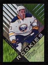 2016 SP Game Used Authentic Rookies Green Snow Storm 1/1 Nick Baptiste #134 f5q
