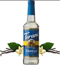 Classic Vanilla Syrup Torani Vanilla Sugar Free Coffee Syrups 750Ml Bottle