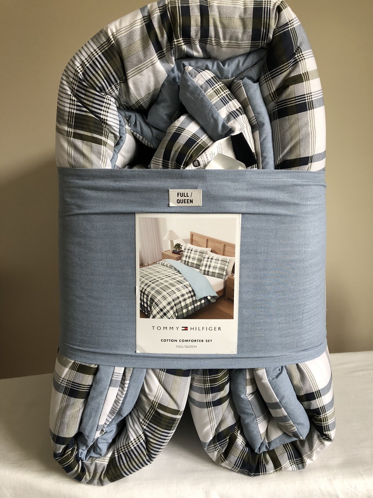 NWT Tommy Hilfiger Full/Queen 3-pieces Multicolor 100% Cotton Comforter Set thumbnail 2