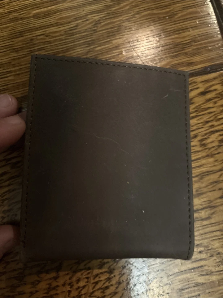 Harley-Davidson de cuero genuino para hombre. Cartera marrón. Nuevo con etiquetas Foto 3 de 3