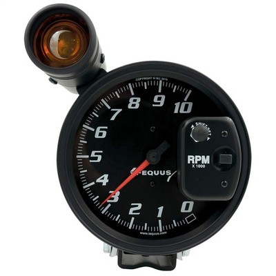 Equus E6080 5 Tachometer 10K Rpm Black Dial Shift Light