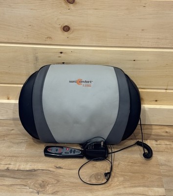 Sonic Comfort Luxe Back Massager with Heat & Remote   Full Body Relief Working