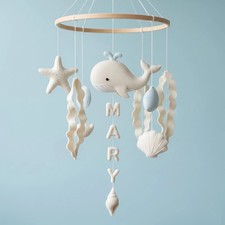 Personalized Ocean Baby Mobile Whale Neutral Sea Creature Mobile Under The Sea O