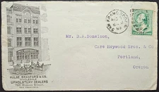 Hulse Bradford Upholstery 2-sided Advertising San Francisco CA Duplex 1889