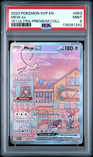 2023 POKEMON SVP EN-SV BLACK STAR PROMO 151 ULTRA-PREM COLL #053 MEW EX PSA 9