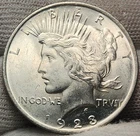 1923 P Peace US Silver Dollar - 90% Silver US Coin ~ Nice Choice UNC ~ P-23p3