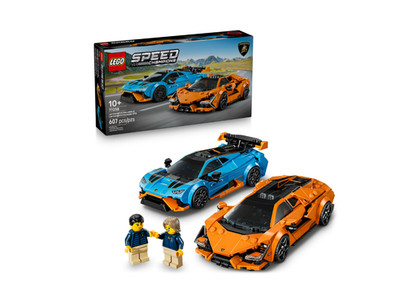 LEGO Speed Champions Lamborghini Revuelto & Huracan STO Car Set 77238 Ages 10+