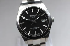 [Box, Paper] TISSOT Gentleman Powermatic 80 T127407A Black Dial Watch From JAPAN
