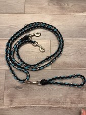 Dual DOUBLE Dog Leash for Two Dogs Braided Nylon