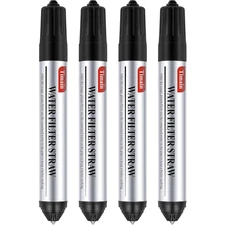 4 Pack  Mini Water Filter Straws,Water Purifier Survival for Emergency Preparedn