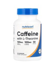 Nutricost Caffeine w/ L-Theanine 100mg 30caps 30servings - EXP 08/2027