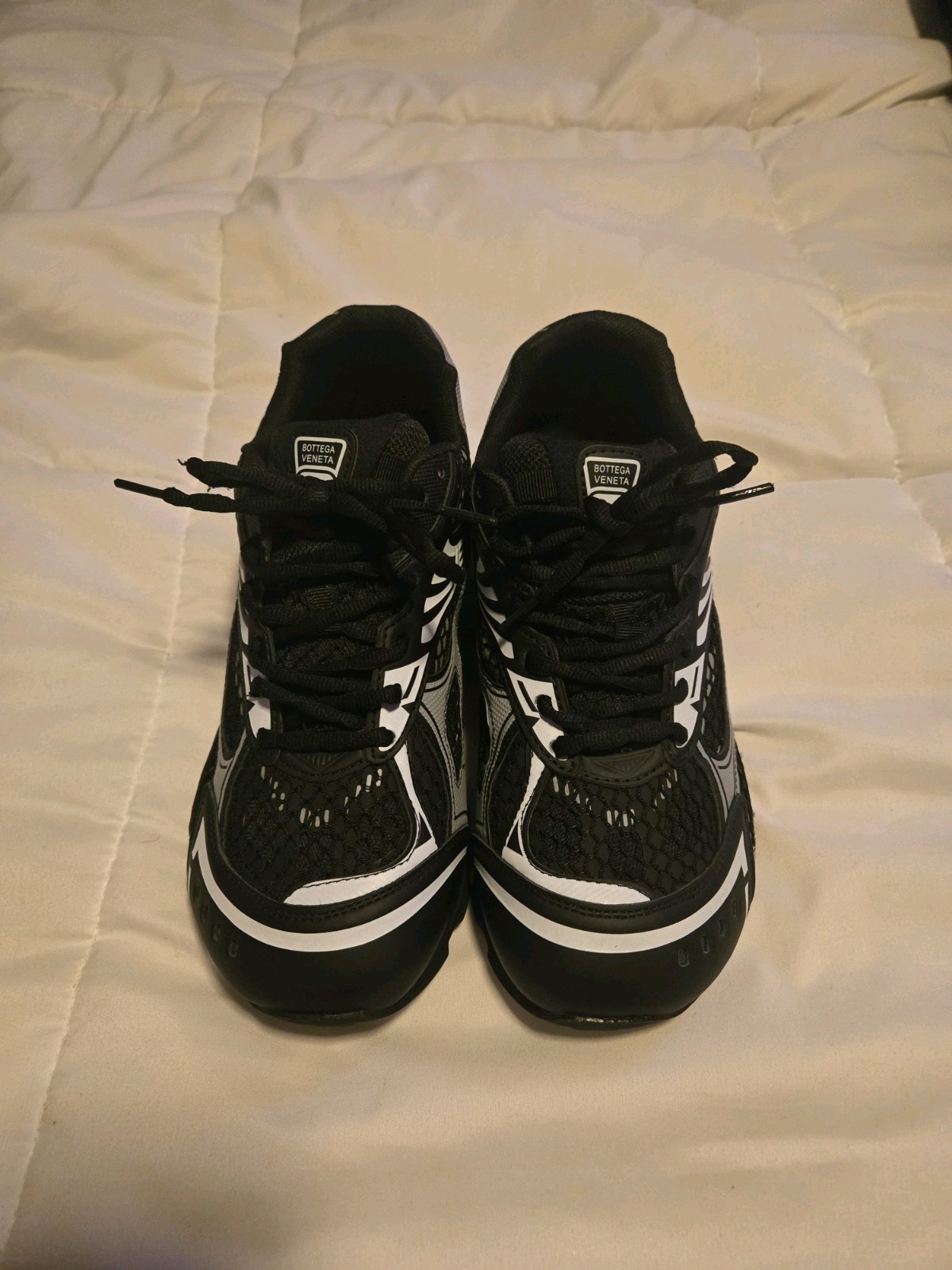 Bottegas Veneta Orbits Black And Grey Sneakers Size EUR 41/US 8 Men's