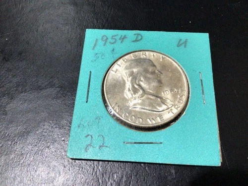 1954-D Silver Ben Franklin Half Dollar Gem Brilliant Shine - Nice!
