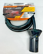New 6'  Hopkins Towing Solutions 7 Blade Molded Cable w/ LED Test 20286