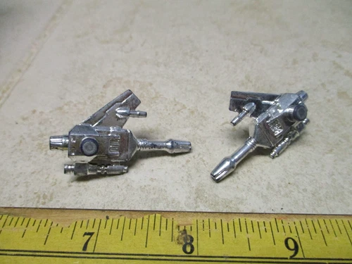 Transformers G1 Parts 1984 FRENZY/RUMBLE cassette gun weapon SET VTG Chrome A20