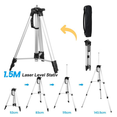 1,2m Stativ Für Laser-Level - Höhenverstellbar & Stabil Aus Aluminium