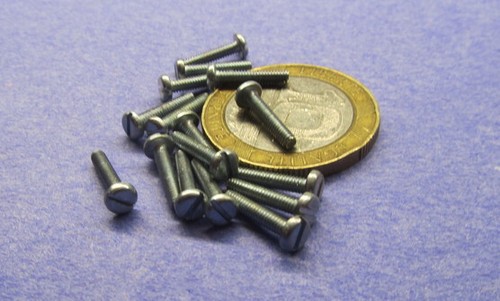 Zinc Plated Steel Pan Slotted Machine Screw M2 x 0.4 x 10 mm Length, 200 pcs - Picture 8 of 8