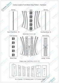 New CORSETS QUEEN Elenek Longline Underbust Corset 36" USA Size 16-18 Brown Gold