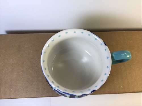 Erhöhte Nobby Dots Griff Strukturiert Blau Kaffeebecher - Bild 2 von 8
