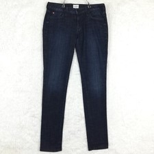 Hudson Womens Jeans Boot Cut Denim Blue Flap Pocket Dark Wash Low Rise 27