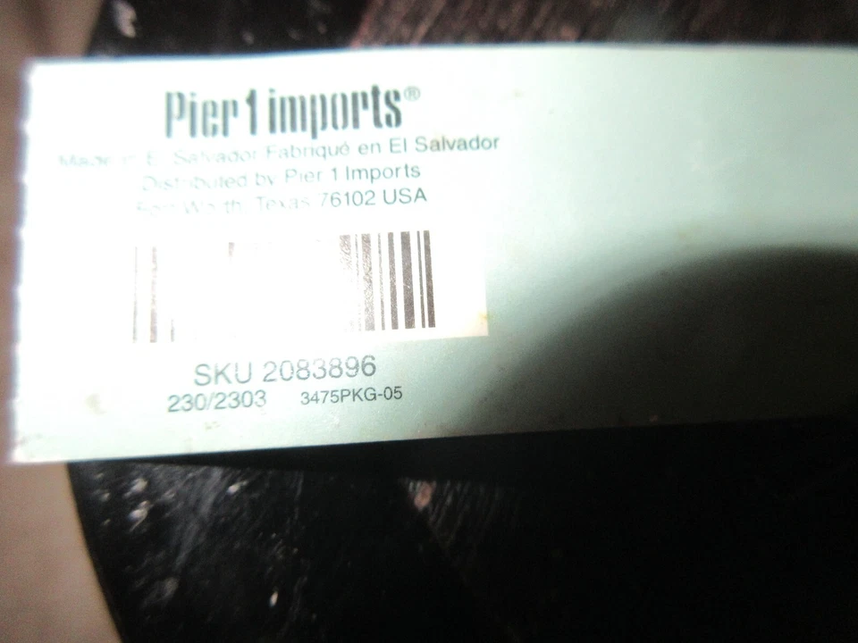 Vela de cera Pier 1 Imports BOHO con tapa de cera con cuentas “Aqua” sellada de fábrica Foto 4 de 4